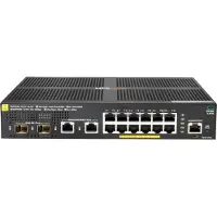 HP Aruba 2930F 12G PoE+ 2G/2SFP+, Managed, L3, Gigabit Ethernet (10/100/1000), Power over Ethernet (PoE), Rack-Einbau, 1U