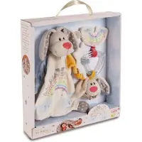 Nici Set Schmusetuch und Beißring Hase Schutzengel 32 x 30 x 6,3 cm – Baby Gesch