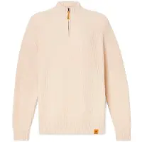 Timberland - Williams River Textured 1/4 Zip Sweater - Pullover Gr XXL beige