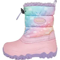Playshoes Winter-bootie Regenbogen Uni Kinder Schneestiefel, Rosa Regenbogen,