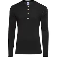 Aclima - WarmWool Granddad Shirt - Merinopullover Gr S schwarz