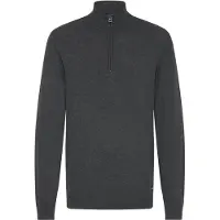 Blend Troyer "Troyer BHWebex", Herren, Gr. S, grau (charcoal mix), Obermaterial: 78% Viskose CV. 22% Polyester PES., Pullover Troyer