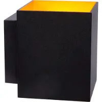Lucide Wandleuchte Xera, schwarz, 10 cm, Up-/Downlight, Aluminium