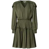 Pepe Jeans für Damen. PL9537727 Martina Kleid grün (S), Lässig, Polyester, Langarm