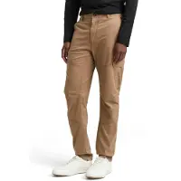 Tom Tailor Cargohose DENIM, Herren, Gr. M, N-Gr, beige (caribou beige), Web, Obermaterial: 98% Baumwolle, 2% Elasthan, unifarben, regular fit knöchellang, Hosen Cargohose, mit Taschen
