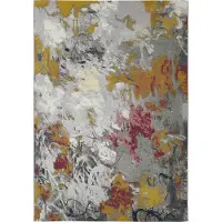 Andiamo Teppich "Portland", bunt (grau, multi), B:120cm H:3mm L:170cm, Obermaterial: 75% Polypropylen, 25% Polyester, Teppiche, Teppich, modernes Design, In- und Outdoor geeignet, Balkon, Terrasse