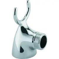 Kludi Aufsatzbrauseanschluss G 3/4 mit Gabelhaken, chrom, 6053705-00
