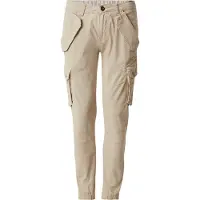 Alpha industries Cargohose "Combat Pant", Herren, Gr. 34, Normalgrößen, beige (organic beige), Obermaterial: 98% Baumwolle, 2% Elastan; Futter: 100% Baumwolle, Hosen Cargohose
