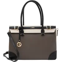 L.credi Schultertasche Plamena Shopper Dark Taupe Multi mehrfarbig
