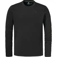Schöffel Funktionsshirt SCHÖFFEL "CIRC Longsleeve Style Smue MNS", Herren, Gr. 50, schwarz (9990, schwarz), Oberstoff: 100% Polyester, Rundhals, Shirts Funktionsshirt