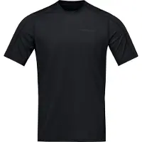 Norrøna - Falketind EqualiserUll T-Shirt - Merinoshirt Gr L schwarz