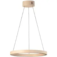 FISCHER&HONSEL GMBH LED-Hängelampe Silvio, Ø 60 cm, sandfarben, Metall, CCT
