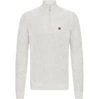 !Solid Troyer SOLID "Troyer SDRicardo", Herren, Gr. 3XL, grau (light grau melange), Obermaterial: 70% Baumwolle CO recyc.. 30% Polyester Pol. recyc.., Pullover Troyer