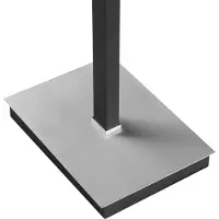 Brilliant LED-Stehlampe Pulse, schwarz, Höhe 150 cm, Metall, Leselicht
