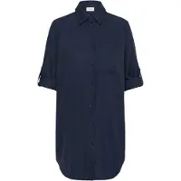 Kaffe Langarm-Hemd KAellen Loose fit navy