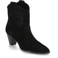Ba&sh für Damen. 2E25NCAS Neue Casey Lederstiefeletten schwarz (39), 3 bis 5 cm, Keine, Lässig