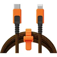 Telco Accessories CXX2002, 1,5 m, Lightning, USB C, Stecker, Stecker, Schwarz, Orange