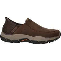 SKECHERS Slip-In-Sneaker aus Leder, Braun 42 EU