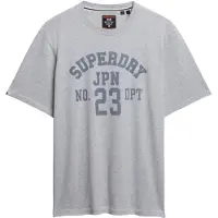 Superdry für Herren. M1012176A Athletic Essential T-shirt grau (L), Lässig, Baumwolle, Kurzarm