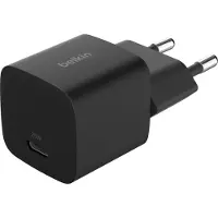 Belkin BoostCharge Kompakte USB-C-Ladegerät 25W mit USB-C-auf-USB-C-Kabel - 1 Meter - Schwarz