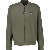 Lerros Sweatjacke "College-Sweatjacke für Herren", Herren, Gr. S, grün (nordic olive), 50% Baumwolle, 50% Polyester, Sweatjacken Sweatjacke