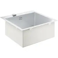 GROHE K800 60-S, Aufsatzwanne, Rechteckig, Edelstahl, Edelstahl, 1 Becken, Rechteckig