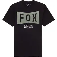 FOX Typeface Premium T-Shirt, schwarz/grün/weiß, S