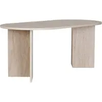 Skye Decor , Sablin - Travertine, Esstisch, Travertin, 100 % Melaminplatte, 180 x 89,5 x 75 cm