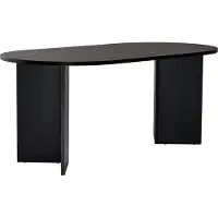 Skye Decor , Sablin - Wood Black, Esstisch, Holz Schwarz, 100 % Melaminplatte, 180 x 89,5 x 75 cm