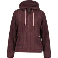 Icepeak Strickfleecejacke "AALET", Damen, Gr. M, lila (plum), Obermaterial: 100% Polyester, normal, Jacken Strickfleecejacke, mit fester Kapuze, gerader Schnitt