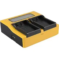 PATONA Dual LCD USB Ladegerät für Olympus BLS1