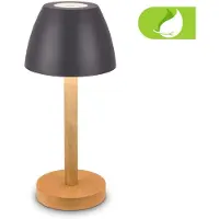 B.K.Licht LEUCHTEN LED Außen-Tischleuchte "SERINA WOOD 7661015", anthrazit, Leuchten, LED Außen-Tischleuchte