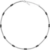 Police PEAGN0078502 Herren-Halskette Radius Stahl/Schwarz