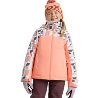 Roxy Snowboardjacke "Galaxy 10K", Kinder, Gr. 12, weiß (whisper weiß winter font), Obermaterial: 55% Polyester, 45% Polyester., Jacken Snowboardjacke