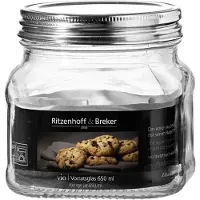 Ritzenhoff & Breker #4xRitzenhoff & Breker Vorratsglas "VIO", eckig, 0,65 l