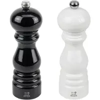 Peugeot Pfeffer- und Salzmühlenset Paris Duo schwarz/weiß 18cm