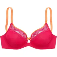 Vivance Bügel-BH , Damen, Gr. 75, Cup B, pink, Spitze, Obermaterial: 86% Polyamid, 14% Elasthan, BHs Bügel-BH, mit Bügel und hübschen Spitzeneinsätzen, Dessous, Topseller