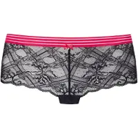 Vivance Panty , Damen, Gr. 40/42, schwarz, Spitze, Obermaterial: 88% Polyamid, 12% Elasthan, Unterhosen Panty, aus elastischer Spitze mit modischen Kontrastfarben