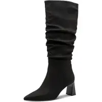 Tamaris Damen Stiefel rutschfest mit gerafften Schaft 1-25507-45, Größe:40 EU, Farbe:Schwarz