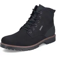 Rieker Herren Kurzstiefel Schnürstiefel schwarz 45