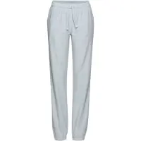 Vivance Sweatpants , Damen, Gr. 40/42, N-Gr, blau (hellblau meliert), Frottee, Obermaterial: 63% Polyester, 37% Baumwolle, meliert, Basic, Hosen Sweatpants, Kleine Stickerei