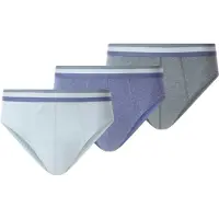 Jan Vanderstorm Slip "3er Pack Slip INGVIK", Herren, Gr. 6XL, blau, Obermaterial: 60% Baumwolle CO. 40% Polyester COOLMAX PES(Coolmax)., Unterhosen Slip