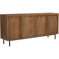 LivingFurn - Sideboard Elan - 180x75x40 cm - Mangoholz