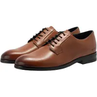JOOP! Schnürschuh JOOP "pero kleitos lace up yc5", Herren, Gr. 43, Rindsleder, braun (cognac), Schuhe Schnürschuh