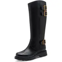 Tamaris Damen Bikerstiefel Schwarz Synthetik Größe: 36