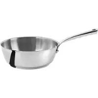 De Buyer Milady 3411.24 Edelstahl-Sautépfanne, 24 cm, Sautierpfanne