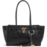 Michael Kors für Damen. 30F5GNXT0L Hamilton Lederhandtasche schwarz (OSFA), Lässig