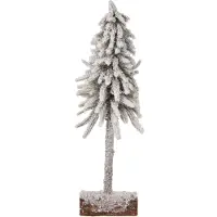 Décoris künstlicher Weihnachtsbaum Schnee auf Stamm ø15xh45cm