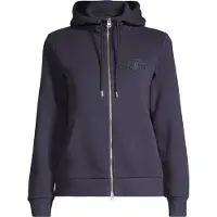 Gant Kapuzensweatjacke "REG TONAL SHIELD ZIP HOODIE" Markenstickerei, Kapuze, Rippbündchen