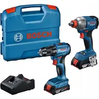 Bosch Kombi-Kit 18V Gdx 18V-285 + Gsr 185-Li 2*2.0Ah - B 6019N2123